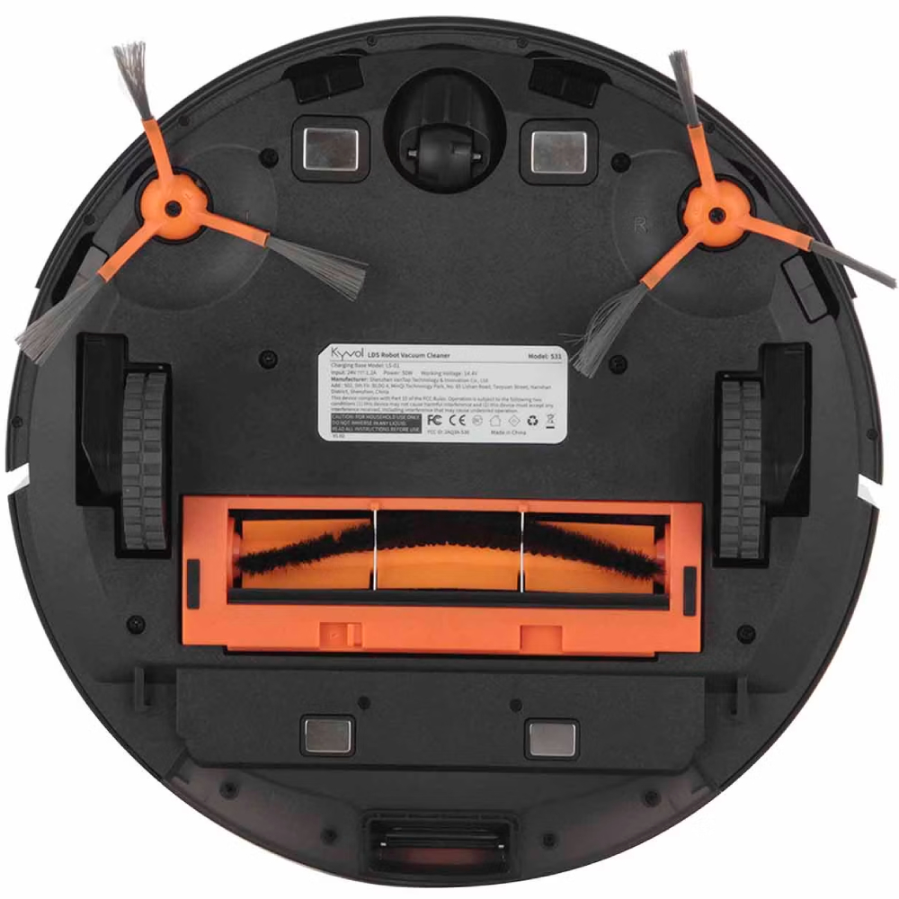 Робот пилосос Kyvol Cybovac S31 Lidar/110ml+500ml/5200 mA/3000 pa/Google Assistant,Amazon Alexa (Kyvol S31) Чорний на малюнкі №3
