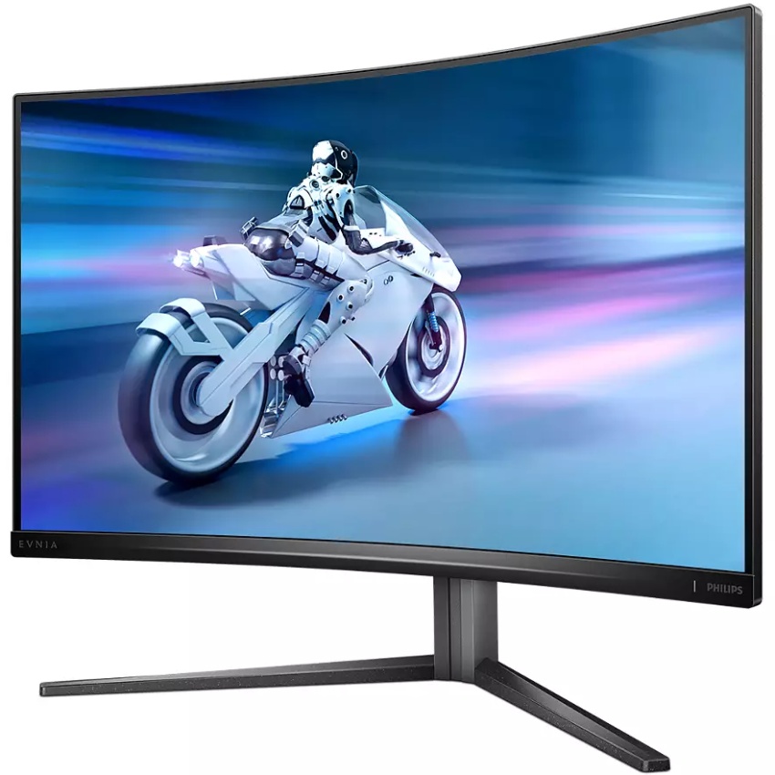 TFT 31,5 Philips 32M2C5500W, QHD, VA, 240Hz, 0,5ms, вигнутий, HDMI, DP, синювато-сірий (32M2C5500W/00) Темно-Сірий на малюнкі №3