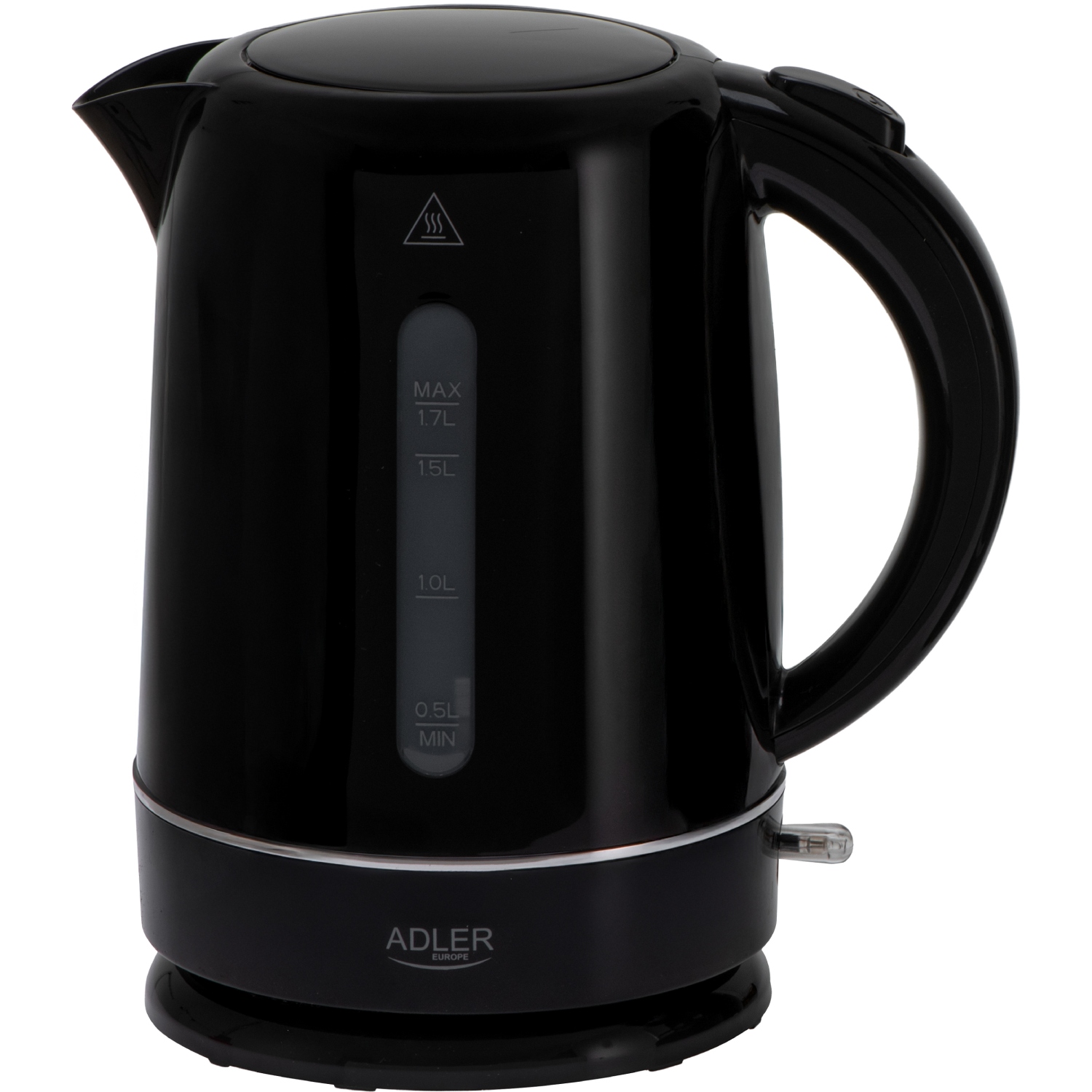 Електрочайник Adler AD 1385 black 2200Вт/ 1.7л/ пластик/ автовимкнення/ (AD1385B) Чорний на малюнкі №1