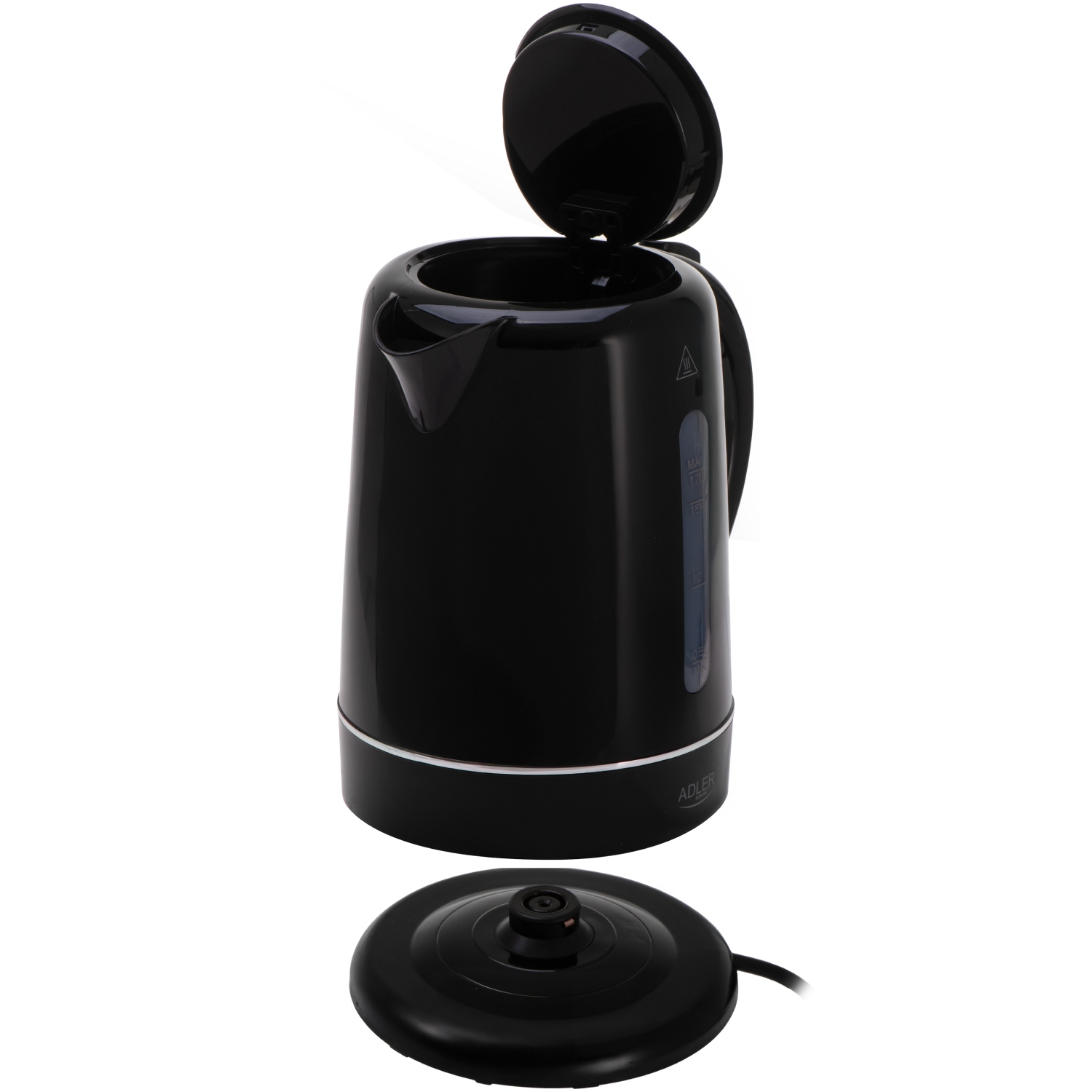 Електрочайник Adler AD 1385 black 2200Вт/ 1.7л/ пластик/ автовимкнення/ (AD1385B) Чорний на малюнкі №4
