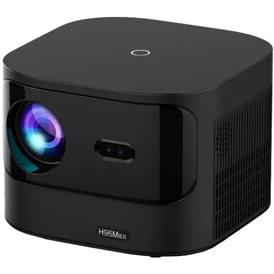 Проєктор H96 MAX B12 LED LCD FullHD 330AL 16:9 H700 2G/16G Android 11.0 HDMI WiFi BT чорний (H96 MAX_B12) на малюнкі №1