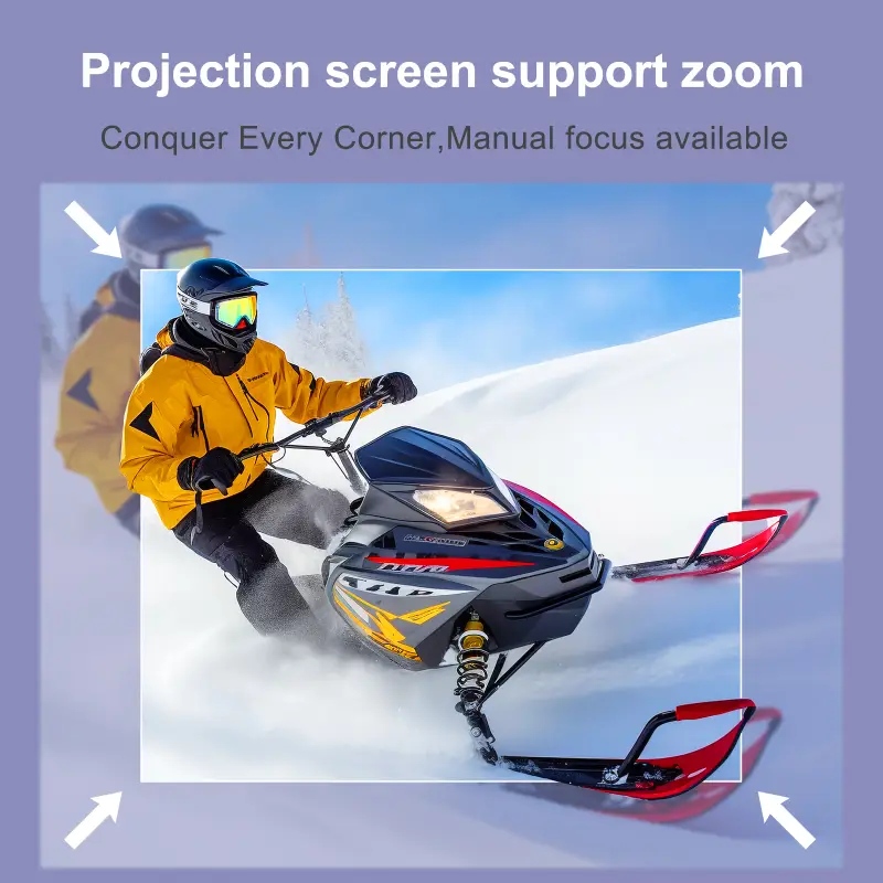 Проєктор H96 MAX B12 LED LCD FullHD 330AL 16:9 H700 2G/16G Android 11.0 HDMI WiFi BT чорний (H96 MAX_B12) на малюнкі №5