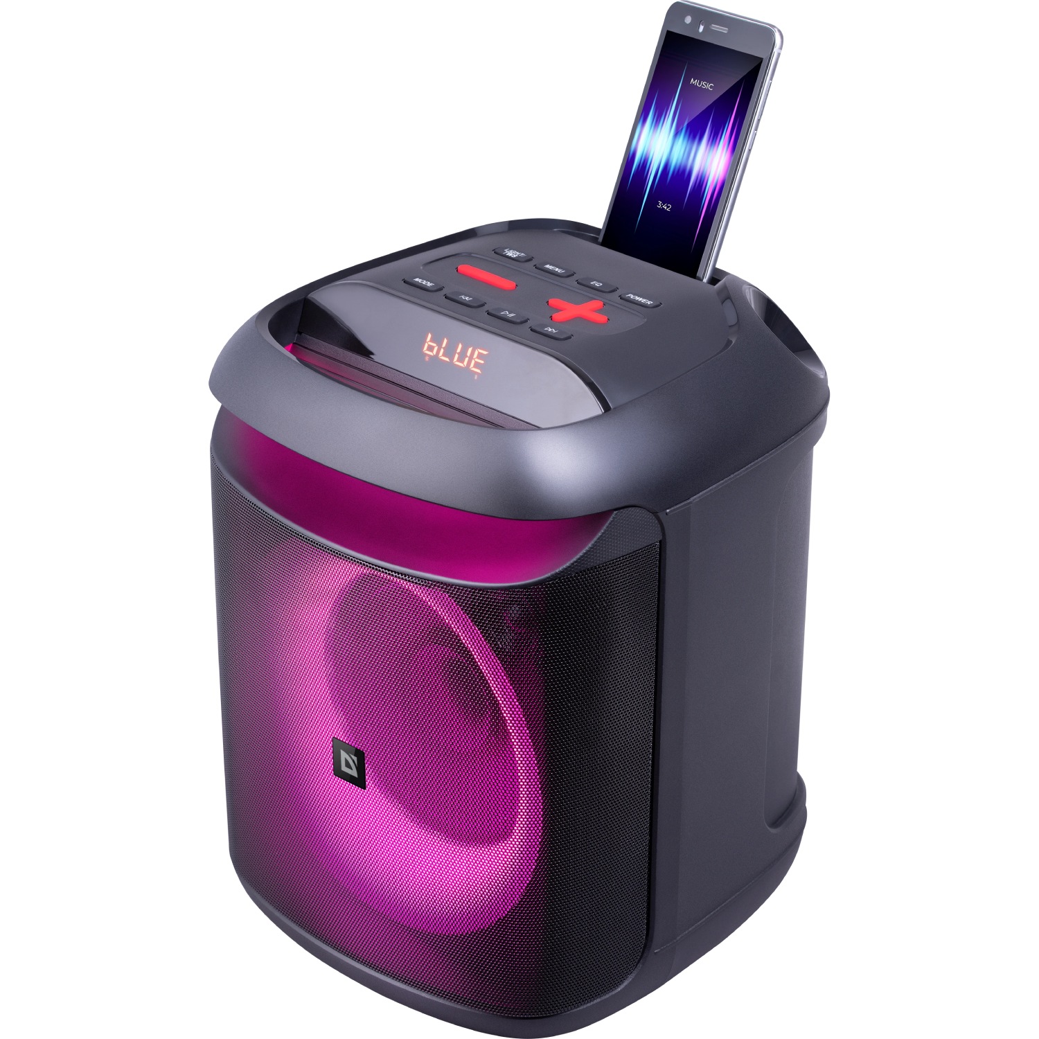 Акустична система 1.0 Defender Boomer 45, 45W, Bluetooth/LED/MIC/TWS/Light/FM чорна (65245) Чорний на малюнкі №4