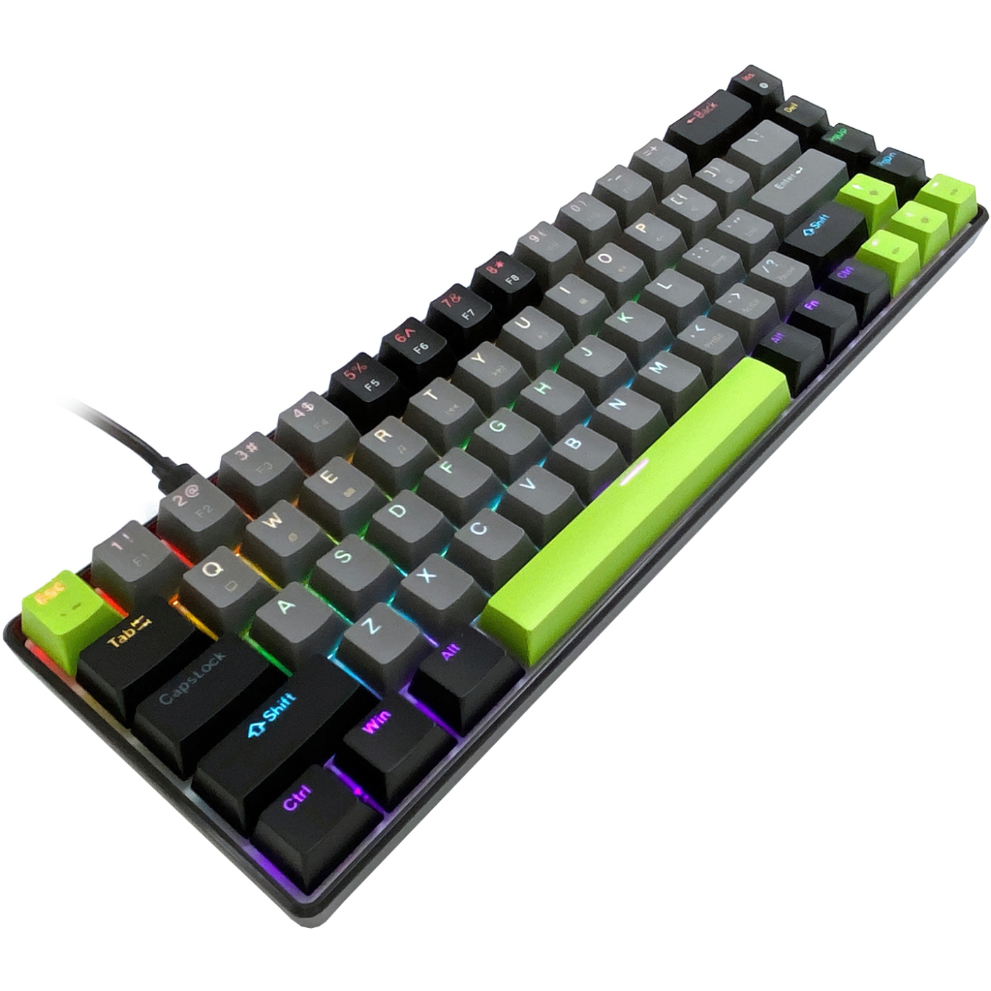 Клавіатура ігрова механічна Media-Tech RED CORE MX60, Anti-Ghosting, 68кл, PC/Mac (MT1260) Чорний на малюнкі №2