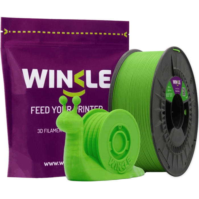 Пластик (Filament) WINKLE PLA HD 1кг, 1.75мм, зелена трава (PHD01000175VERECOWNK) Зелений на малюнкі №2
