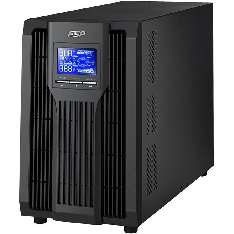 ДБЖ FSP Champ 3 kVA, Tower, Schuko (CH-1103TS), 3000VA/2700W, Online, Schuko*4,CE (PPF24A1800) на малюнкі №1
