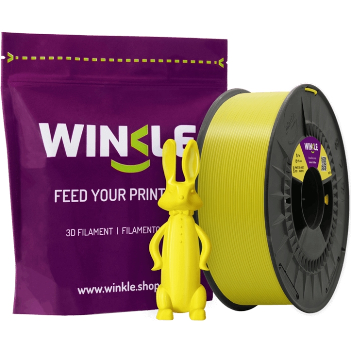 Пластик (Filament) WINKLE PETG 1кг, 1.75мм, лимонно-жовтий (PET01000175AMALIMWNK) жовтий на малюнкі №2