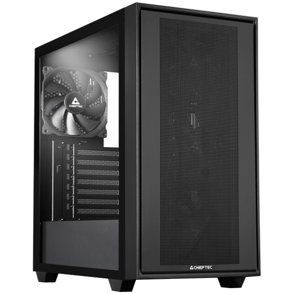 Корпус Chieftec NIGHT HUNTER 3 GS-03B-BLK-OP 4x120mm PWM, USB-C, E-ATX, без БЖ, Black