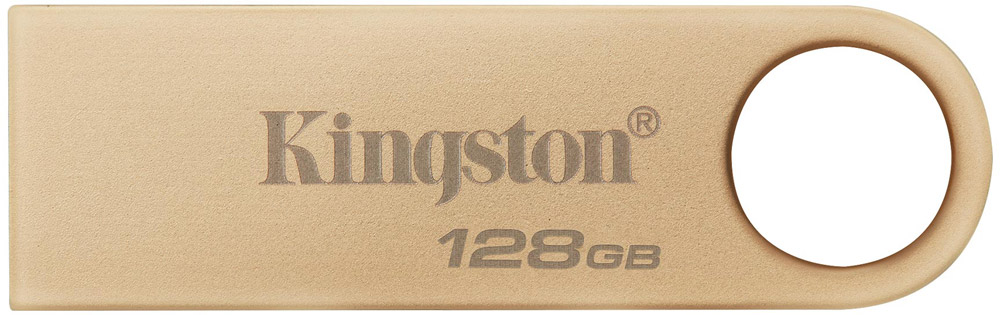 USB Flash Kingston SE9 G3 128GB USB3.2 Metal Gold, Retail (DTSE9G3/128GB#) золотистий на малюнкі №1