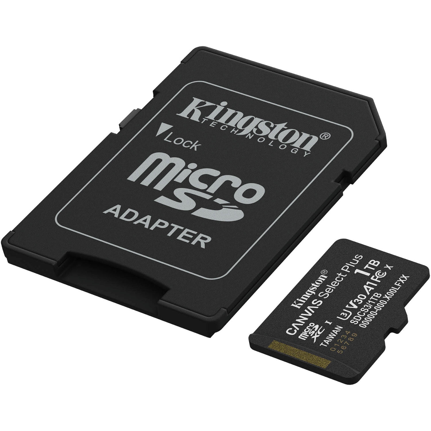 Memory card microSDXC 1TB Kingston Canvas Select Plus Gen3 C10 A1 V30 U3, Retail + adapter (SDCS3/1TB#) на малюнкі №2