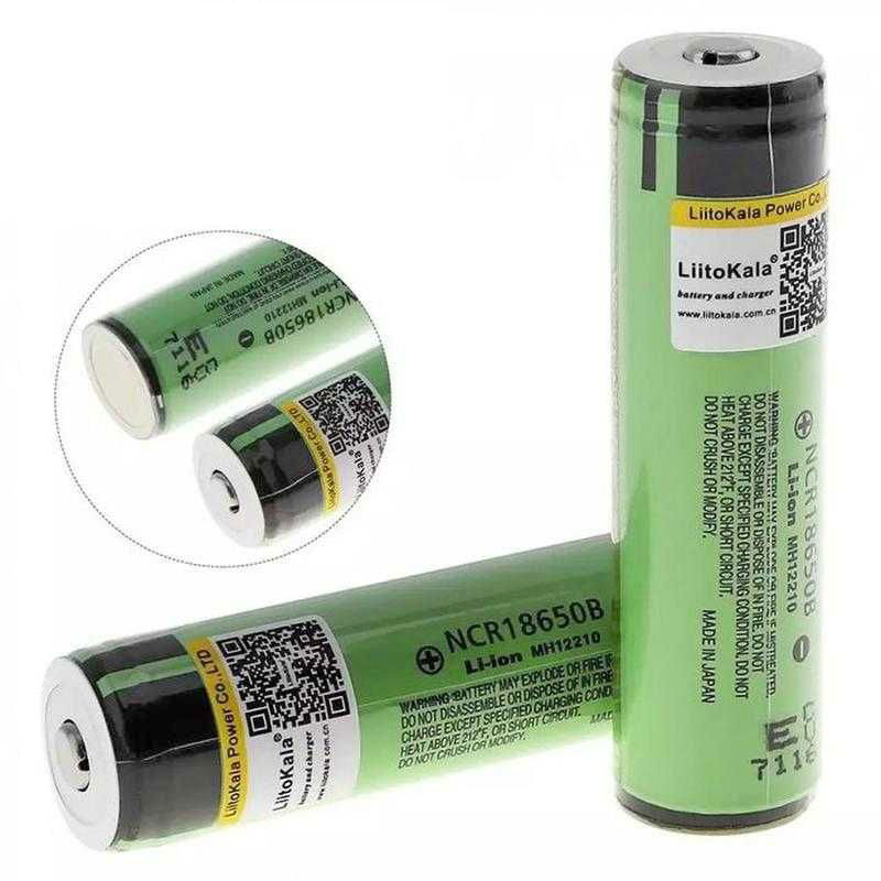 Акумулятор 18650 LiitoKala, Lii-34B-JT, 3400mAh, 3.7V li-ion battery, 1 pcs (Lii-34B-JT) на малюнкі №2
