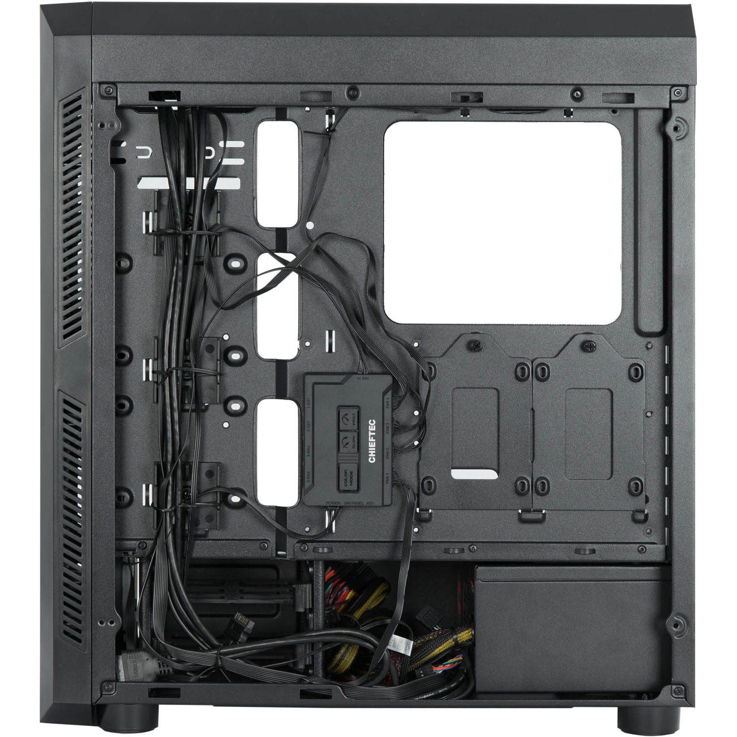 Корпус Chieftec SCORPION II ATX, без БЖ, Black (GL-02B-OP) Чорний на малюнкі №4
