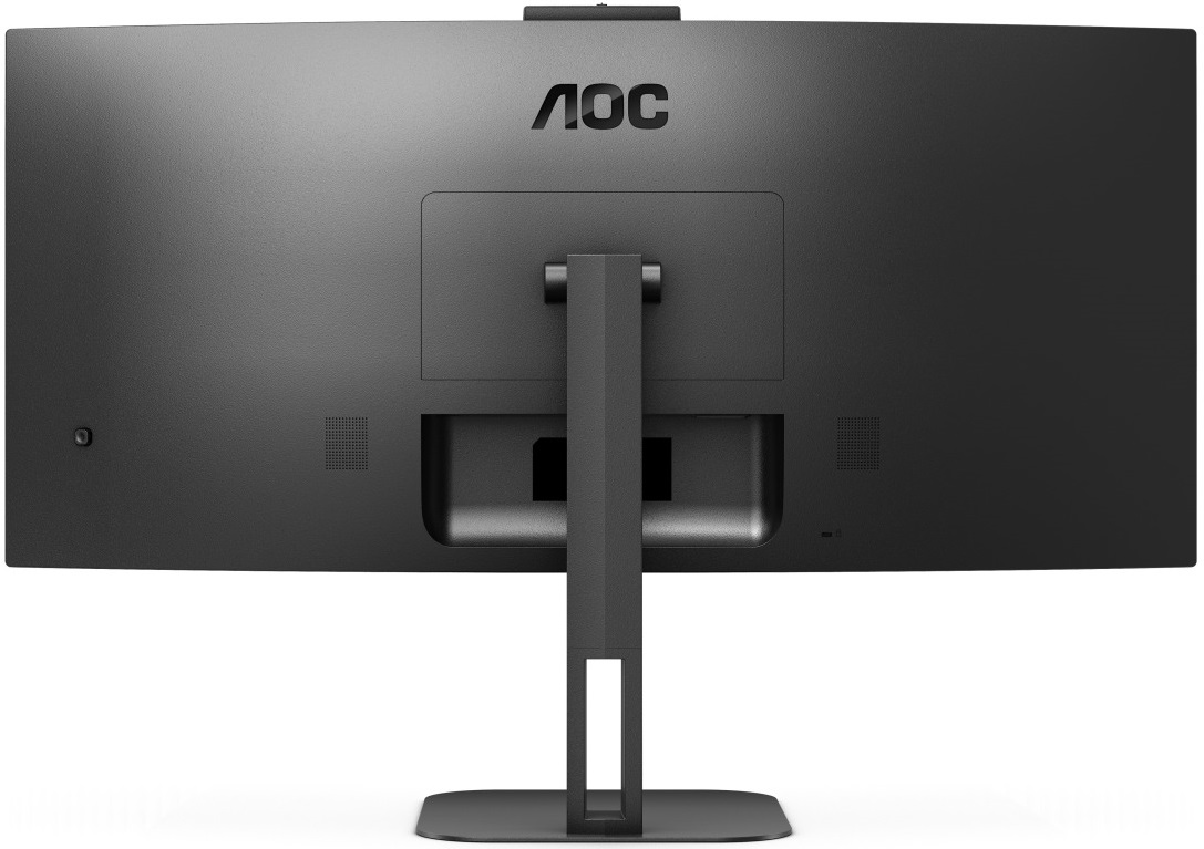TFT 34 AOC CU34V5CW/BK, WQHD, VA, 100Гц, 1 мс, вигнутий, HDMI, DP, USB-C, USB-hub, webcam, колонки (CU34V5CW/BK) Чорний на малюнкі №4