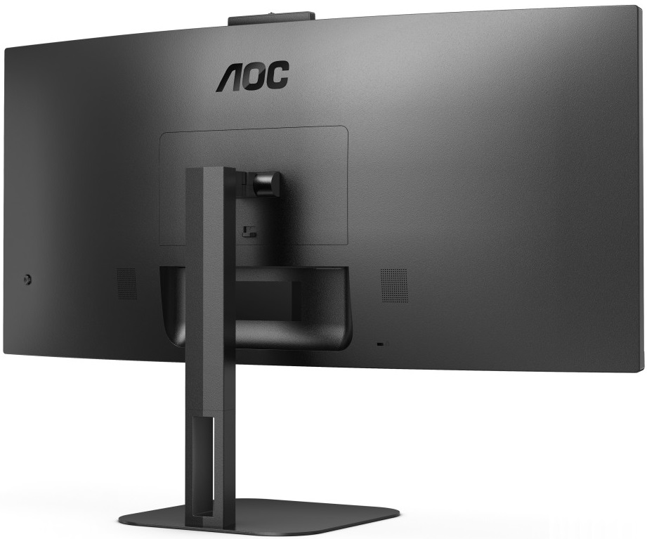 TFT 34 AOC CU34V5CW/BK, WQHD, VA, 100Гц, 1 мс, вигнутий, HDMI, DP, USB-C, USB-hub, webcam, колонки (CU34V5CW/BK) Чорний на малюнкі №5