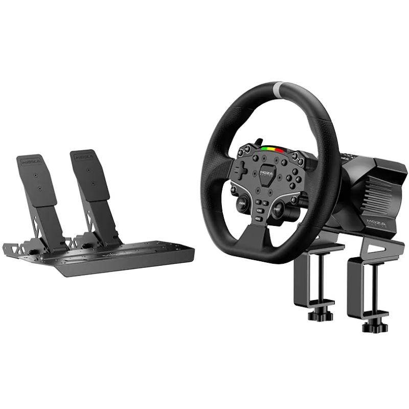 Кермо і педалі MOZA R3 Racing Bundle for PC, 22кн, подв. педалі SR-P Lite, кермо ES Lite (RS074_Moza) на малюнкі №3
