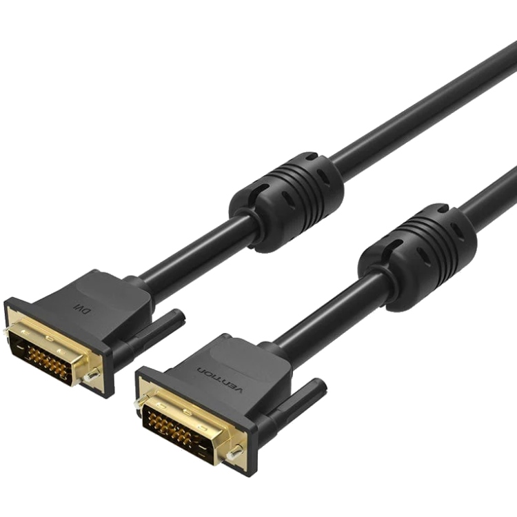 Кабель DVI-D 24M - 24M, 3.0м, 2K 60Hz, Gold-Plated, PVC Vention (EAABI) на малюнкі №1