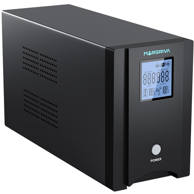 ДБЖ Marsriva MR-UF1500P-H, 1500ВА/1200Вт, чиста синусоїда змінного струму, без АКБ, 24B (MR-UF1500P-H) на малюнкі №3