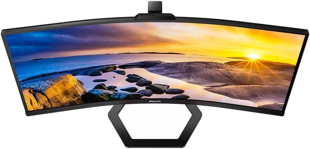TFT 34 Philips 34E1C5600HE, WQHD, VA, sRGB 123,24%, 100Гц, 1мс, HDMI, DP, USB-C, webcam, HAS, кол (34E1C5600HE/00) Чорний на малюнкі №6