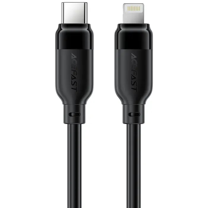 Кабель USB 2.0 Type-C M-Lightning M, 1.2м, чорний, TPU C16-01 Acefast (6974316286196) на малюнкі №1