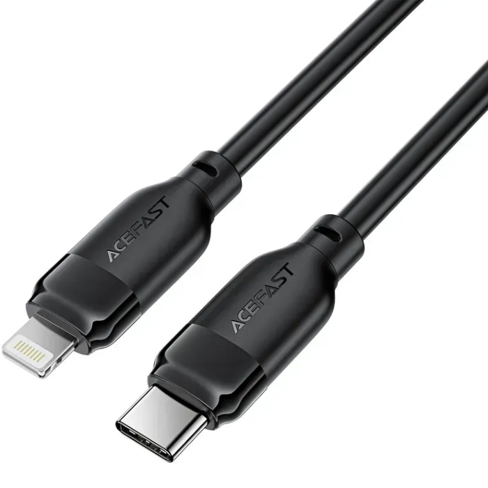 Кабель USB 2.0 Type-C M-Lightning M, 1.2м, чорний, TPU C16-01 Acefast (6974316286196) на малюнкі №3