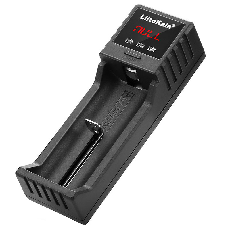 Зарядний пристрій LiitoKala Lii-S1, 1x(Lion/LiFePO4/NiMH/NiCd), 1A, Auto Polarity, Display (Lii-S1) на малюнкі №1