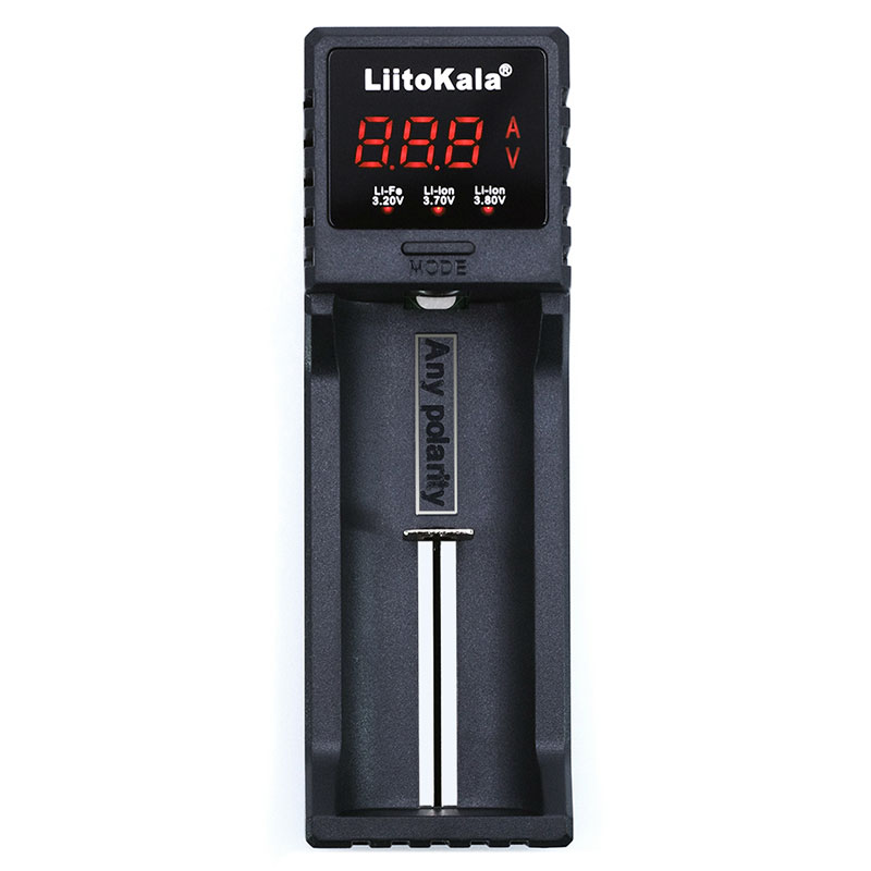 Зарядний пристрій LiitoKala Lii-S1, 1x(Lion/LiFePO4/NiMH/NiCd), 1A, Auto Polarity, Display (Lii-S1) на малюнкі №2