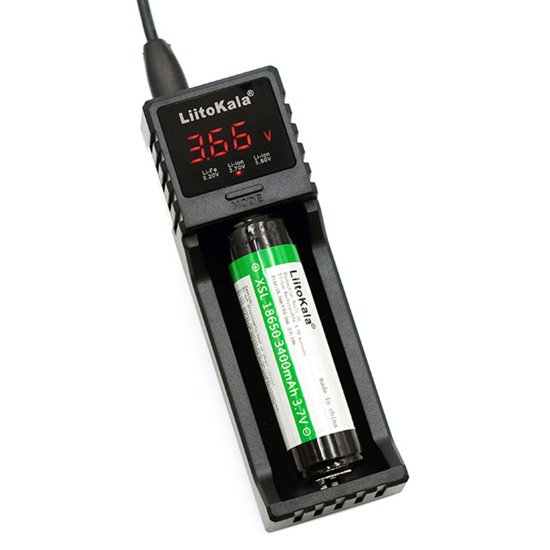 Зарядний пристрій LiitoKala Lii-S1, 1x(Lion/LiFePO4/NiMH/NiCd), 1A, Auto Polarity, Display (Lii-S1) на малюнкі №6