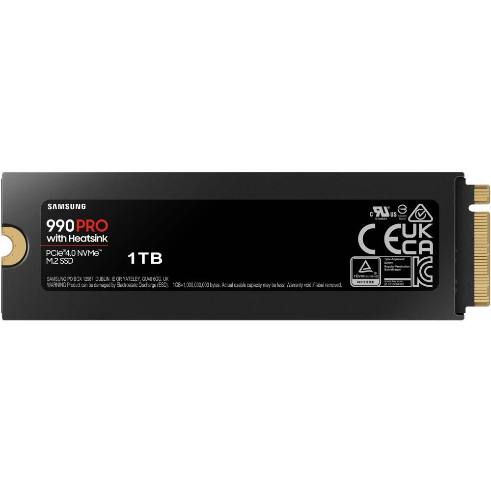 SSD 1TB Samsung 990 PRO with Heatsink M.2 NVMe PCIe 4.0 2280 V-NAND MLC (MZ-V9P1T0CW) на малюнкі №4