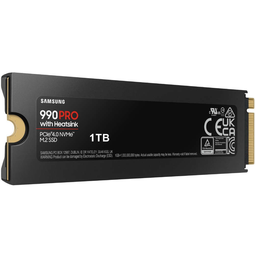 SSD 1TB Samsung 990 PRO with Heatsink M.2 NVMe PCIe 4.0 2280 V-NAND MLC (MZ-V9P1T0CW) на малюнкі №5