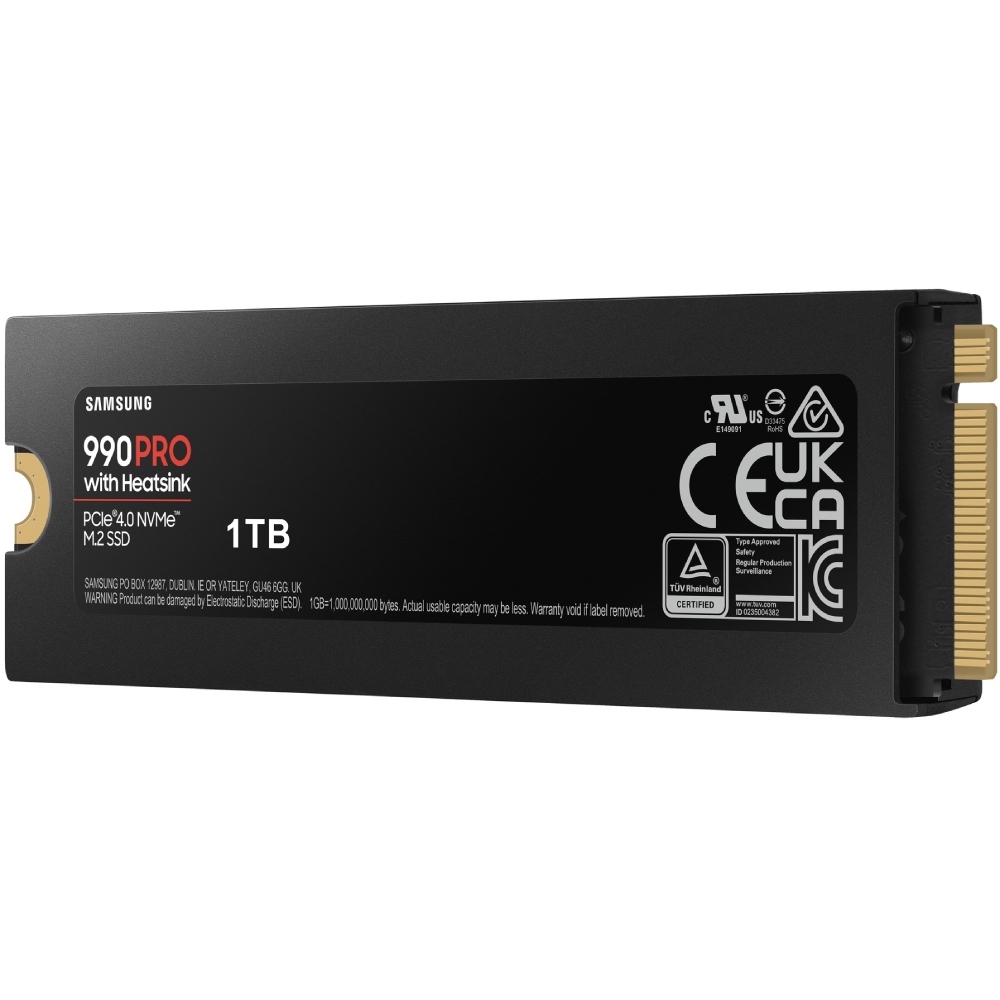 SSD 1TB Samsung 990 PRO with Heatsink M.2 NVMe PCIe 4.0 2280 V-NAND MLC (MZ-V9P1T0CW) на малюнкі №6