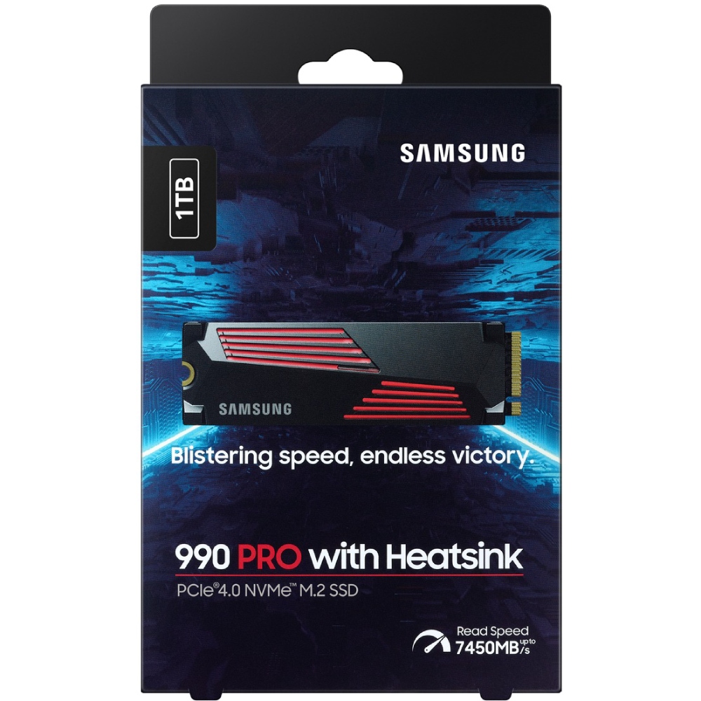 SSD 1TB Samsung 990 PRO with Heatsink M.2 NVMe PCIe 4.0 2280 V-NAND MLC (MZ-V9P1T0CW) на малюнкі №8