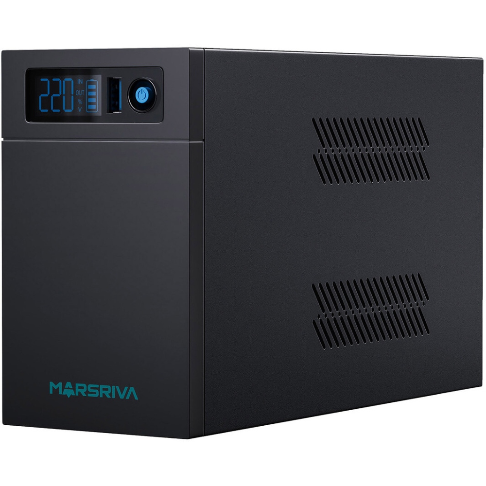 ДБЖ Marsriva MR-UF800L, 800ВА/480Вт, Line-Interactive, LED version, з літієвою батареєю (MR-UF800L) на малюнкі №1