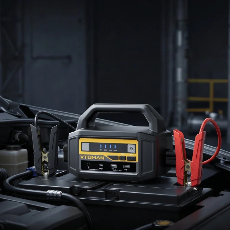 Автомобільний Jump Starter 6000A, 12V/24V, 36400mAh, 145Вт, 133.59 Вт/год Vtoman (V-Truck) на малюнкі №7