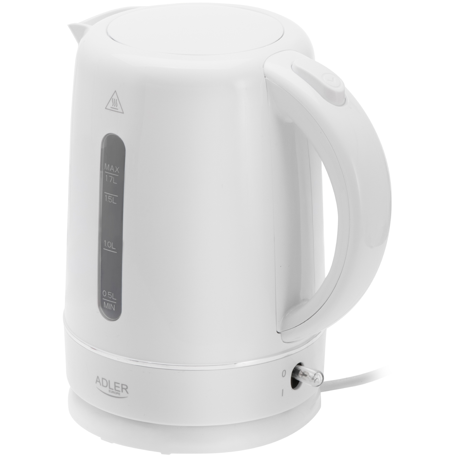 Електрочайник Adler AD 1385 white 2200Вт/ 1.7л/ пластик/ автовимкнення/ (AD1385W) Білий на малюнкі №2