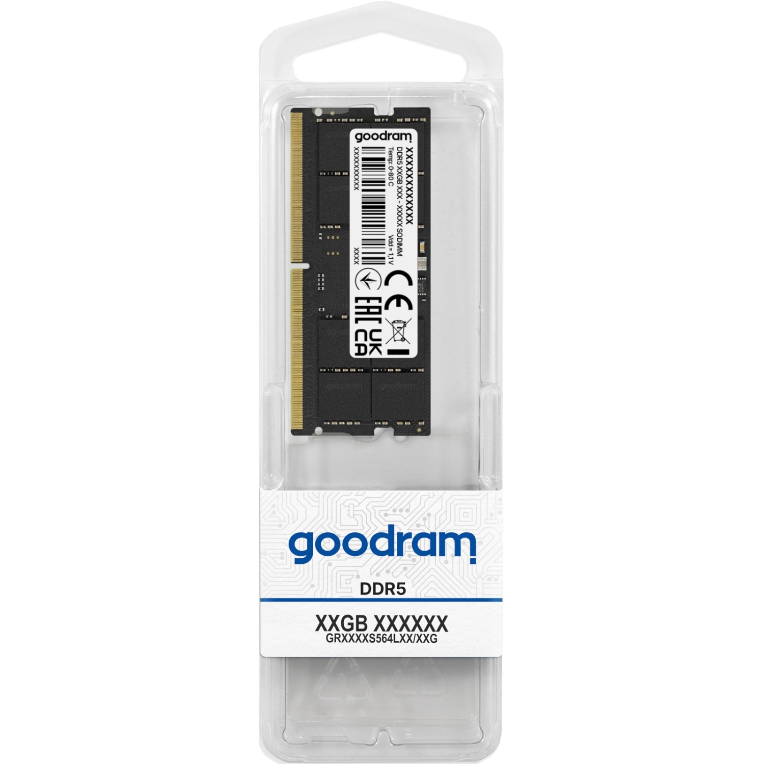 SoDIMM 32Gb DDR5 5600 MHz GoodRAM, Retail (GR5600S564L46/32G#) на малюнкі №4