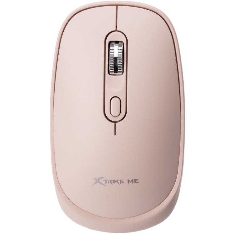 Мишка XTRIKE ME GW-119, бездротова Bluetooth+2.4G, 1600dpi, 4кн, Silent, Рожева (GW-119PK) Рожевий на малюнкі №1
