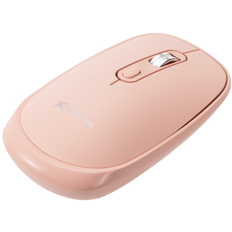 Мишка XTRIKE ME GW-119, бездротова Bluetooth+2.4G, 1600dpi, 4кн, Silent, Рожева (GW-119PK) Рожевий на малюнкі №5