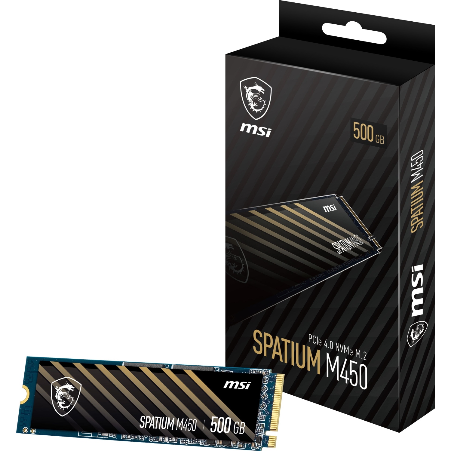 SSD 500Gb MSI SPATIUM M450 M.2 2280 PCIe NVMe Gen 4x4 3D NAND, Retail (S78-440K380-P83) на малюнкі №4