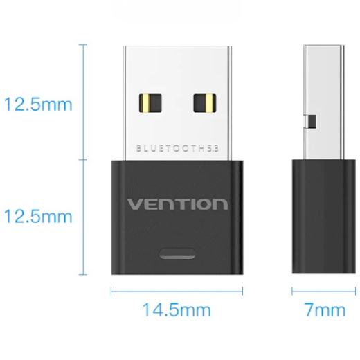 Bluetooth USB adapter v5.3 20м Vention (NAHB0) на малюнкі №2