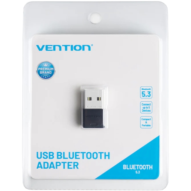 Bluetooth USB adapter v5.3 20м Vention (NAHB0) на малюнкі №3