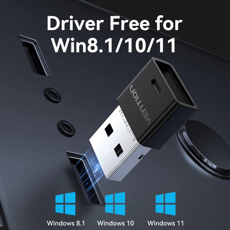 Bluetooth USB adapter v5.3 20м Vention (NAHB0) на малюнкі №9