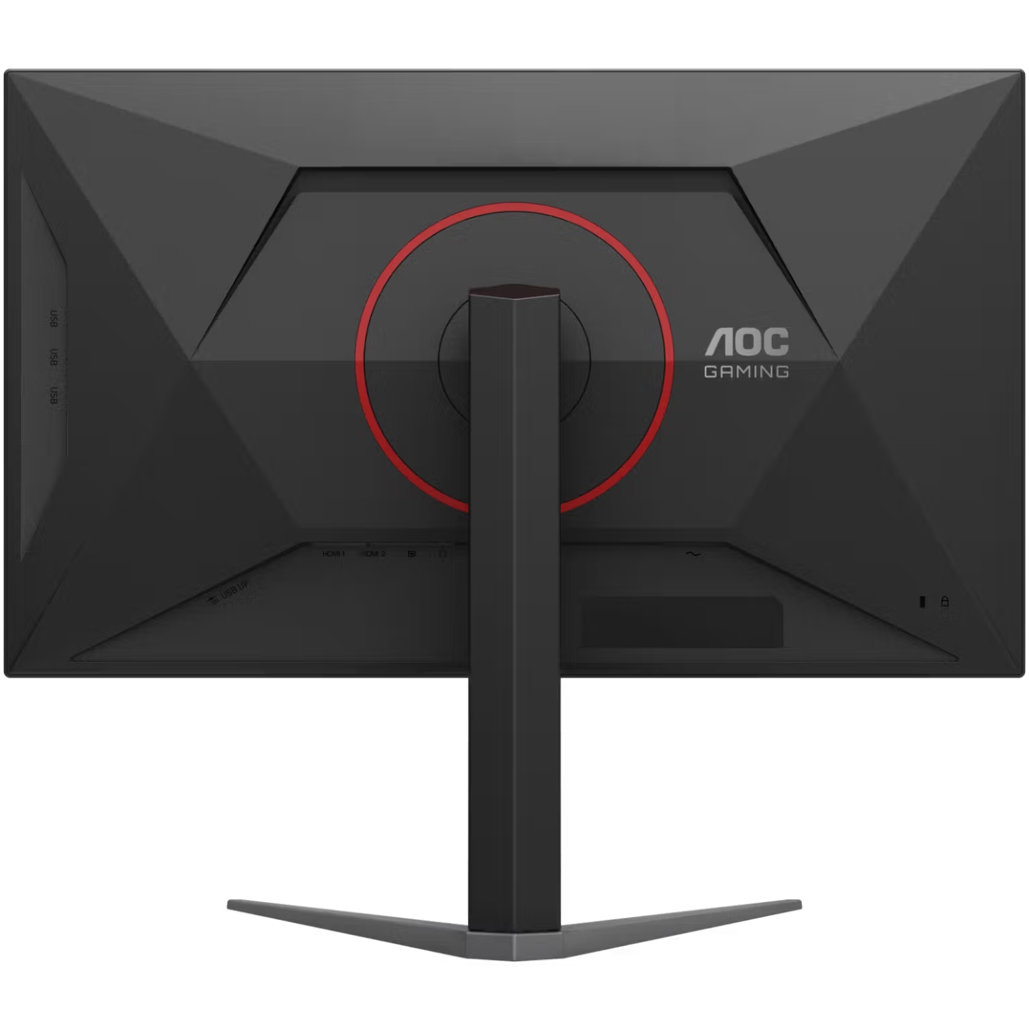 TFT 27 AOC U27G4XM, Fast IPS, 160Гц, 2хHDMI, DP, USB-hub, HAS, Pivot, чорно-червоний (U27G4XM) чорний з червоним на малюнкі №6