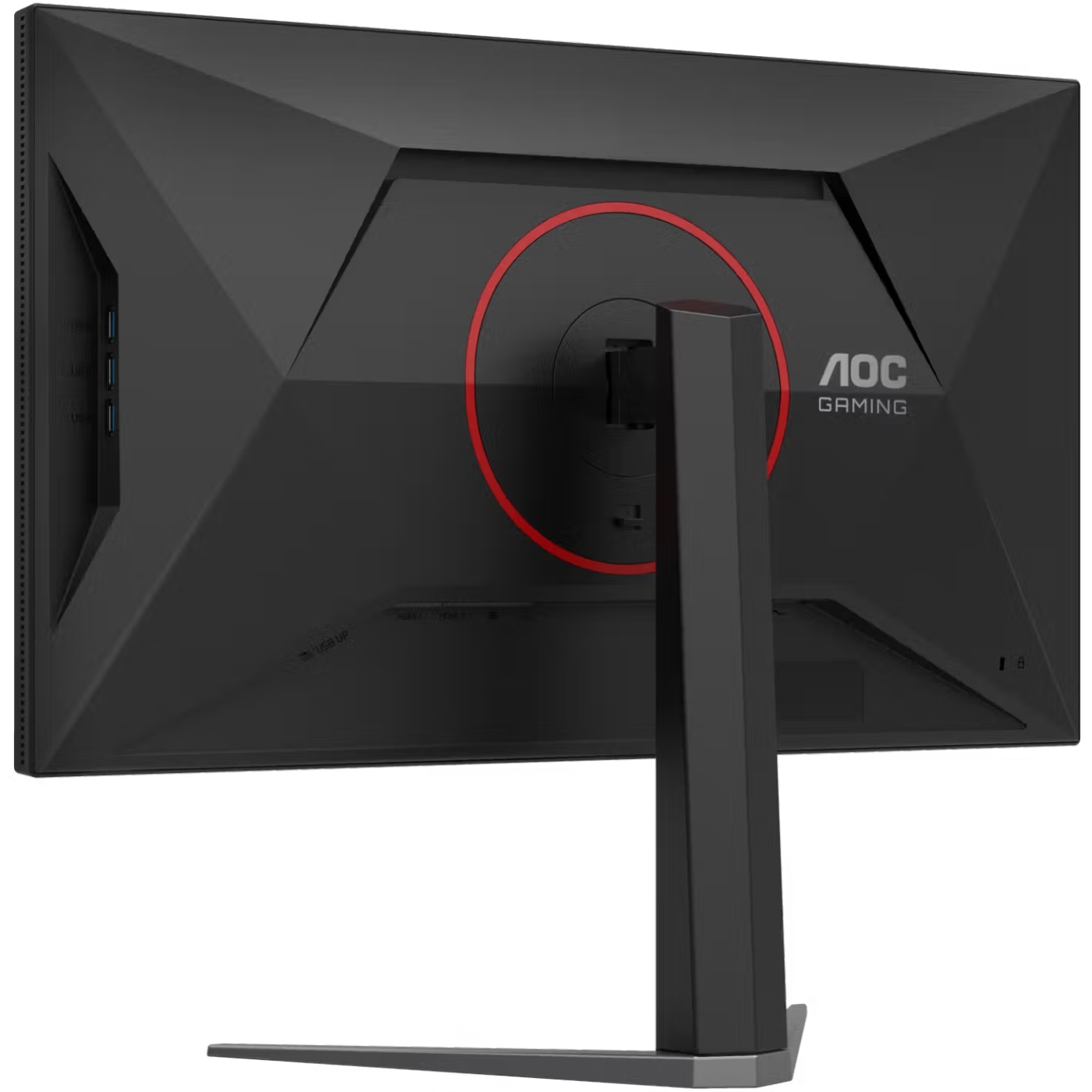 TFT 27 AOC U27G4XM, Fast IPS, 160Гц, 2хHDMI, DP, USB-hub, HAS, Pivot, чорно-червоний (U27G4XM) чорний з червоним на малюнкі №7