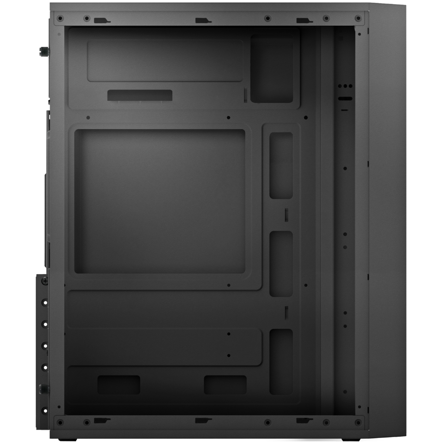 Корпус LogicConcept J23 PRO USB 3.0x2+2.0x1+TYPE-Cx1 BLACK без БЖ ATX (LC-A-J23PR-1F-B) Чорний на малюнкі №3