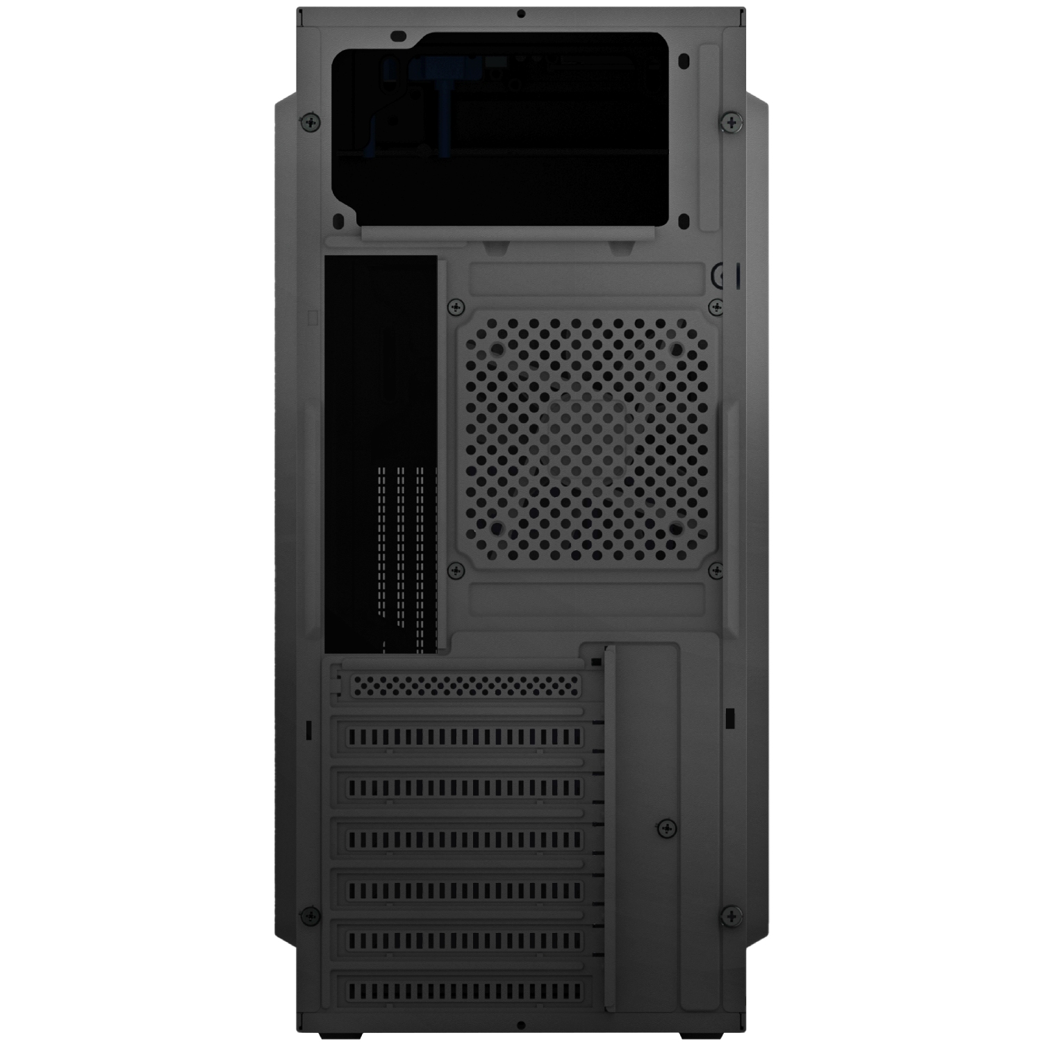 Корпус LogicConcept J23 PRO USB 3.0x2+2.0x1+TYPE-Cx1 BLACK без БЖ ATX (LC-A-J23PR-1F-B) Чорний на малюнкі №6