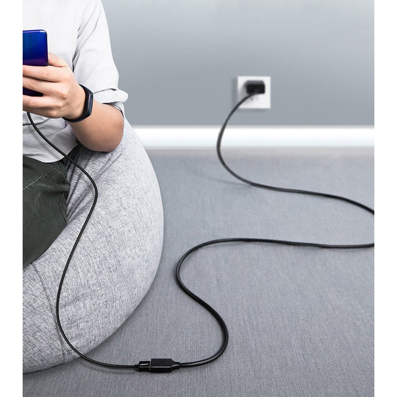 Кабель продовжувач USB 2.0 AM-AF, 3м, Nickel Plating Extension Cable Чорний, US103 UGREEN (10317) Чорний на малюнкі №4