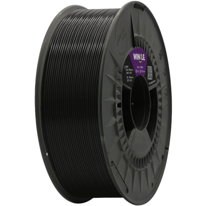 Пластик (Filament) WINKLE PLA HIGH SPEED 1кг, 1.75мм (PHS01000175NEGAZAWNK) Чорний на малюнкі №1