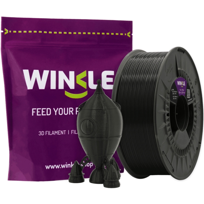 Пластик (Filament) WINKLE PLA HIGH SPEED 1кг, 1.75мм (PHS01000175NEGAZAWNK) Чорний на малюнкі №2