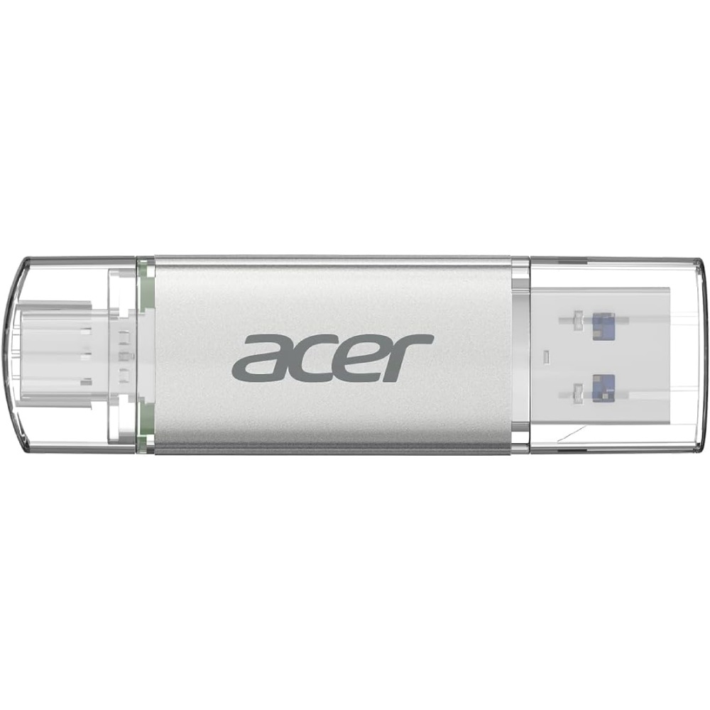 USB Flash Acer UT300 512GB Dual Drive USB-C&USB-A USB 3.2 Gen1, Retail (BL.9BWWA.592) Сірий на малюнкі №1