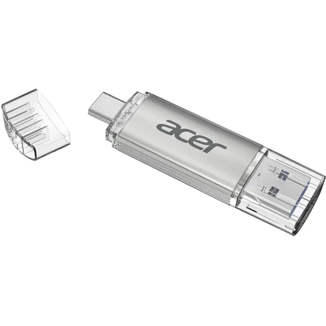 USB Flash Acer UT300 512GB Dual Drive USB-C&USB-A USB 3.2 Gen1, Retail (BL.9BWWA.592) Сірий на малюнкі №3